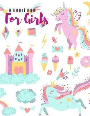 Sketchbook for Girls: Blank Drawing Book. Extra Large, 8.5x11 110 pages For Designs Sketches Drawing Doodle Note Taking. Unlined Notebook Journal