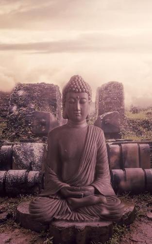 Notebook: Buddha Buddhism Religion Monk Buddhist 5 x 8 150 Ruled Pages