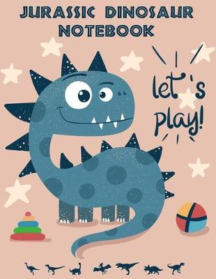 Jurassic Dinosaur Notebook: Super Kidz - Writing, Printing, Stories and Diary. Custom Interiors with Art Doodles and Thick Lined Paper, 120pg . Elementary and Education for Ages 4-8.
