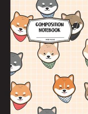 Wide Ruled Composition Notebook: Cute Japanese Chiba - Lined and Ruled Paper For Kids Students and School Supplies