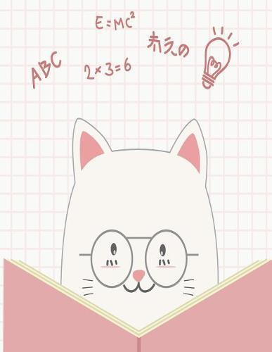 ABC: Primary Composition Notebook Story Paper - 8.5x11 - Grades K-2: Cute Cat back to School Specialty Handwriting Paper Dotted Middle Line (Kindergarten Composition Notebooks)