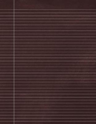 College Ruled Journal: Lined Paper for Writing Notes - Chalky Red