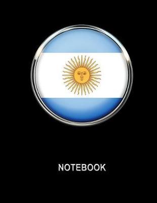 Notebook. Argentina Flag Cover. Composition Notebook. College Ruled. 8.5 x 11. 120 Pages.