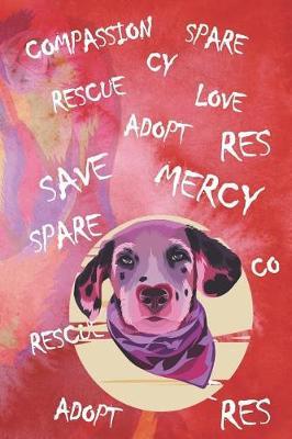 Rescue: Blank Lined Notebook ( Animal Shelter ) Red