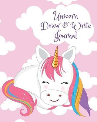 Unicorn Draw and Write Journal: Kids Creative Writing Notebook with Helpful Hints on How to Start Writing a Story and Dot Grid Pages for Working on Rough Drafts Sparkly unicorn Pink Sky Clouds