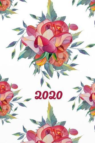 2020: Blumen Kalender - Wochenplaner - Zielsetzung - Zeitmanagement - Produktivitat - Terminplaner - Terminkalender - +10 Seiten Adressen + 12 Seiten Arbeitszeiten/Stundenzettel fur 1 Jahr +20 Seiten Punkteraster fur Notizen