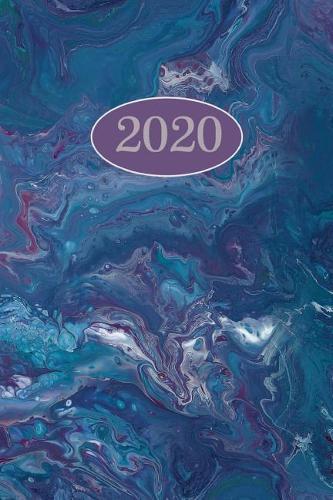 2020: Marmoriert Design Kalender - Wochenplaner - Zielsetzung - Zeitmanagement - Produktivitat - Terminplaner - Terminkalender - +10 Seiten Adressen + 12 Seiten Arbeitszeiten/Stundenzettel fur 1 Jahr +20 Seiten Punkteraster fur Notizen