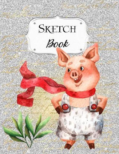 Sketch Book: Pigs Sketchbook Scetchpad for Drawing or Doodling Notebook Pad for Creative Artists Silver