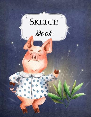Sketch Book: Pigs Sketchbook Scetchpad for Drawing or Doodling Notebook Pad for Creative Artists Dark Blue #6