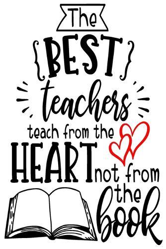 The best teachers teach from the heart not from the book: dotted Gift - Teachers Notebook - Great for Teacher Appreciation - Thank You - Retirement - Year End Gift