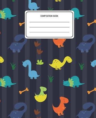 Composition Book: Dinosaurs Animal Pattern Composition Book Lined Wide Rule Notebook for Boys Kids Back to School Preschool Kindergarten and Elementary Grades K-2