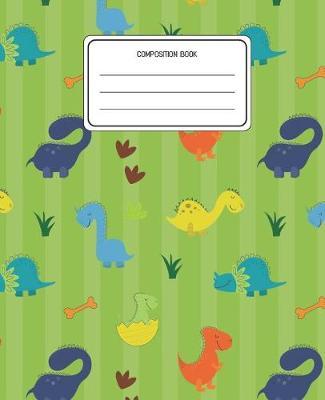 Composition Book: Dinosaurs Animal Pattern Composition Book Lined Wide Rule Notebook for Boys Kids Back to School Preschool Kindergarten and Elementary Grades K-2