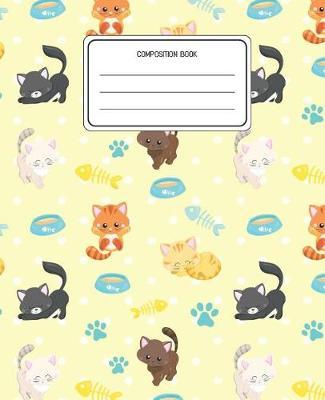 Composition Book: Cats Pattern Composition Book Lined Wide Rule Notebook for Boys Kids Back to School Preschool Kindergarten and Elementary Grades K-2