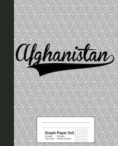Graph Paper 5x5: AFGHANISTAN Notebook