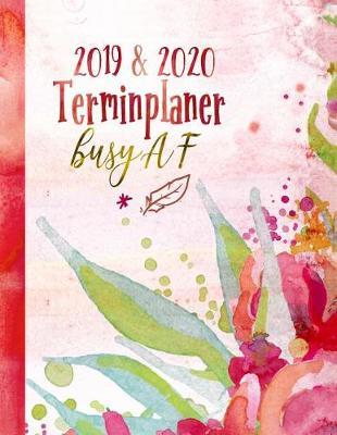 Terminplaner 2019-2020: 18 Monate Kalender Planer A4 - Organizer ab Juli 2019 bis Dezember 2020 mit To Do Liste, Notizen Seiten, Jahresubersicht Monatsubersicht Wochenubersicht - Boho Floral Rot