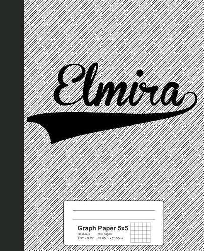 Graph Paper 5x5: ELMIRA Notebook