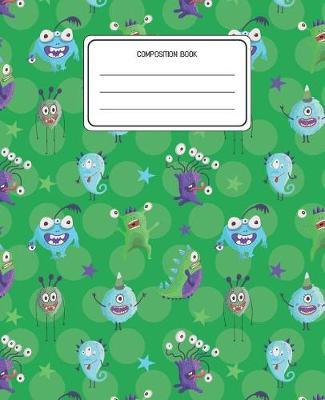 Composition Book: Monsters Pattern Composition Book Lined Wide Rule Notebook for Boys Kids Back to School Preschool Kindergarten and Elementary Grades K-2