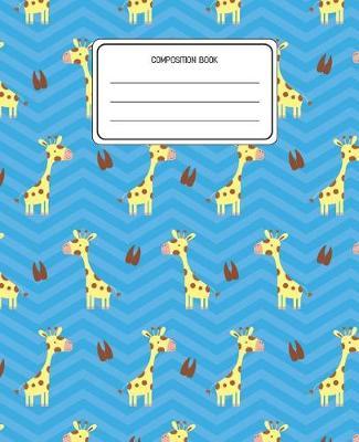 Composition Book: Giraffe Animal Pattern Composition Book Lined Wide Rule Notebook for Boys Kids Back to School Preschool Kindergarten and Elementary Grades K-2