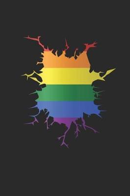LGBT Proud Inner Flag: 6x9 Ruled Notebook, Journal, Daily Diary, Organizer, Planner