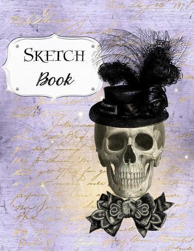 Sketch Book: Skull Sketchbook Scetchpad for Drawing or Doodling Notebook Pad for Creative Artists Purple