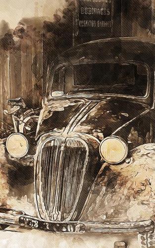 Notebook: Automobile Car Driving Cars Motor Sport Auto Road Trip 5 x 8 150 Ruled Pages