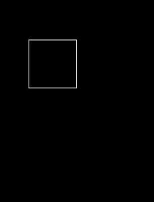 White Square: Notebook pages are half blank and half gridded for all of your projects or notes