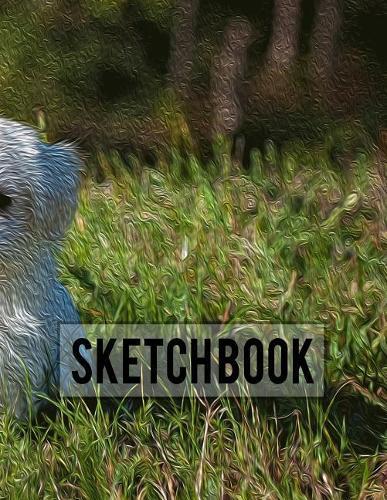 Sketch Book: Cute Dog Puppy Design For Kids -Large 8.5 x11  Drawing Notebook