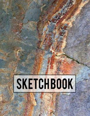 Sketch Book: Natural Slate Stone Design - Large 8.5 x11  Drawing Notebook