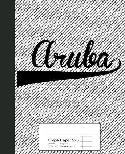 Graph Paper 5x5: ARUBA Notebook