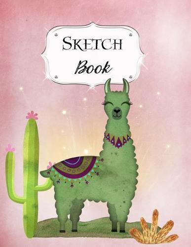 Sketch Book: Llama Sketchbook Scetchpad for Drawing or Doodling Notebook Pad for Creative Artists Pink