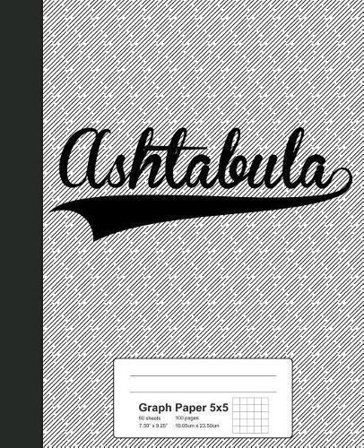 Graph Paper 5x5: ASHTABULA Notebook