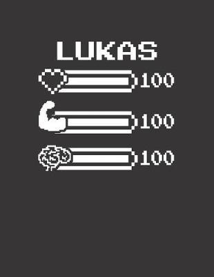 Lukas: Pixel Retro Game 8 Bit Design Blank Composition Notebook College Ruled, Name Personalized for Boys & Men. Gaming Desk Stuff for Gamer Boys. Funny College & School Supplies. Back To School Gift. Birthday & Christmas Gift for Men.