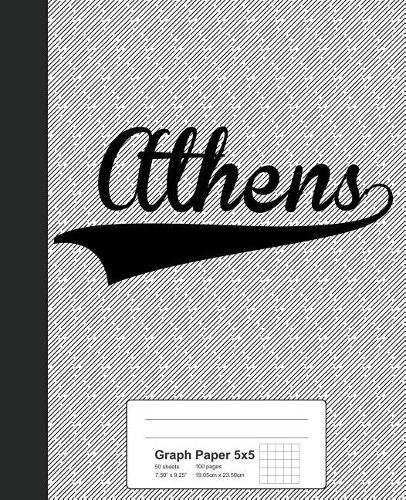 Graph Paper 5x5: ATHENS Notebook