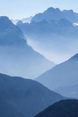 Mountains Forever in Shades of Blue Journal: 150 Page Lined Notebook/Diary