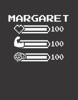 Margaret: Pixel Retro Game 8 Bit Design Blank Composition Notebook College Ruled, Name Personalized for Girls & Women. Gaming Desk Stuff for Gamer Girls. Funny College & School Supplies. Back To School Gift. Birthday & Christmas Gift for Women.