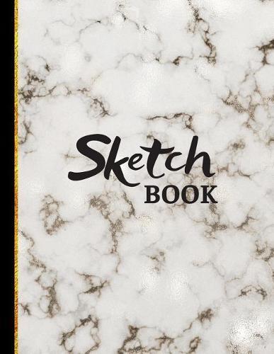 Sketchbook: White Marble Sketchbook to Practice Sketching, Drawing, Writing and Creative Doodling
