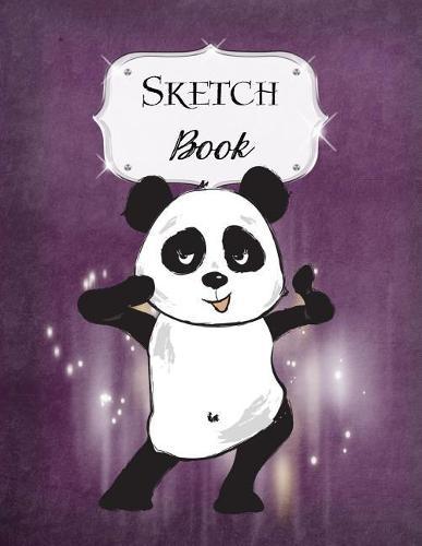 Sketch Book: Panda - Sketchbook - Scetchpad for Drawing or Doodling - Notebook Pad for Creative Artists - Purple