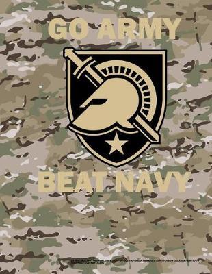 GO ARMY BEAT NAVY West Point USMA 8.5 x 11 200 page lined notebook leaderbook in US Army Objective Camouflage Pattern (OCP)