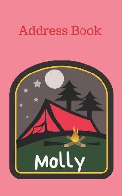 Molly: Personalized Address Book for Girls who Love Camping and Summer Camp