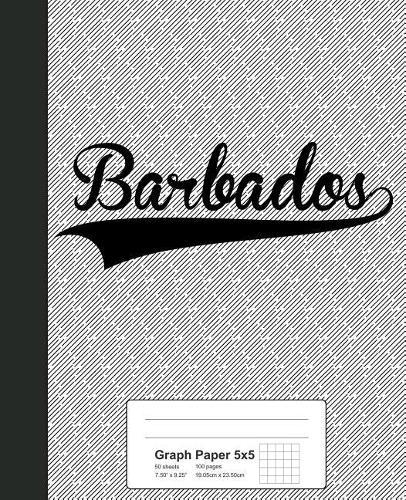 Graph Paper 5x5: BARBADOS Notebook