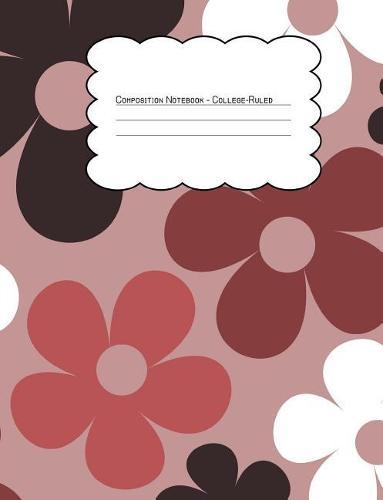 Composition Notebook College Ruled: Light Purple Hippie Floral