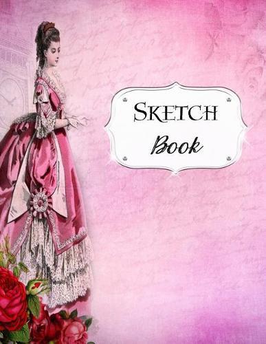 Sketch Book: Vintage - Sketchbook - Scetchpad for Drawing or Doodling - Notebook Pad for Creative Artists - Pink Purple Woman