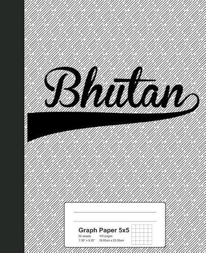 Graph Paper 5x5: BHUTAN Notebook