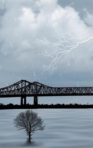 Notebook: Storm the Weather Sky Clouds Ray Nature Rain Lightning 5 x 8 150 Ruled Pages