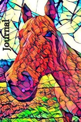 Cute Colorful Brown Thoroughbred Horse Lover's Pretty Blank Lined Journal for daily thoughts Notebook: Equestrian rider's Diary for man or women