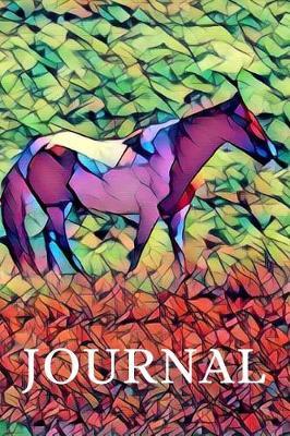 horse: Pretty Blank Lined Journal for daily thoughts Notebook