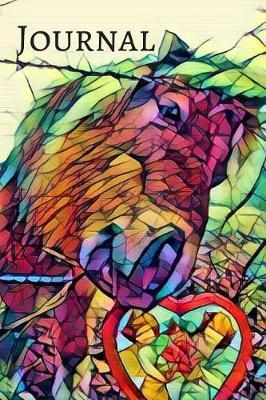 Colorful Romance Heart & Miniature Horse Pretty Blank Lined Journal for daily thoughts Notebook