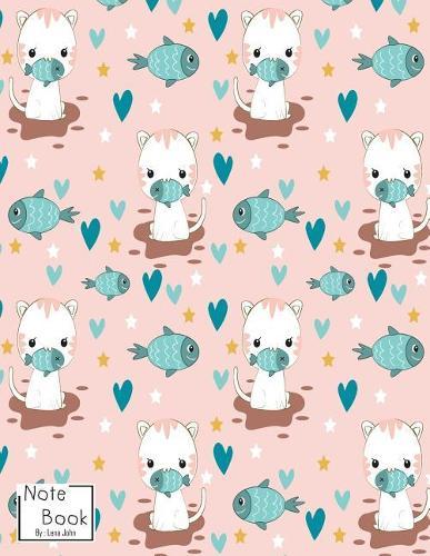 Notebook: Cute Cats Hungry Notebook and Dot Graph Line Sketch pages, Extra large (8.5 x 11) inches, 110 pages, White paper, Sketch, Draw and Paint (Notebooks for Girls)