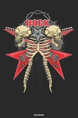 Rock Notebook: Heavy Metal Rock Music Journal Guitar Death Skull composition book Birthday Gift