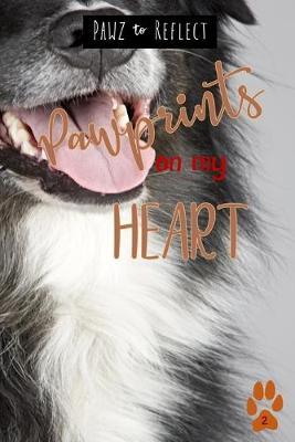 Pawprints On My Heart 2: Glossy Photo Cover Detail of Long Black and White Fur, 6 x9  journal with 160 lined pages for Animal Lovers